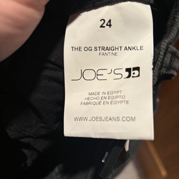 Joe's Jeans The OG Straight Ankle Jeans in Fantine Size 24 NWT - Picture 6 of 8